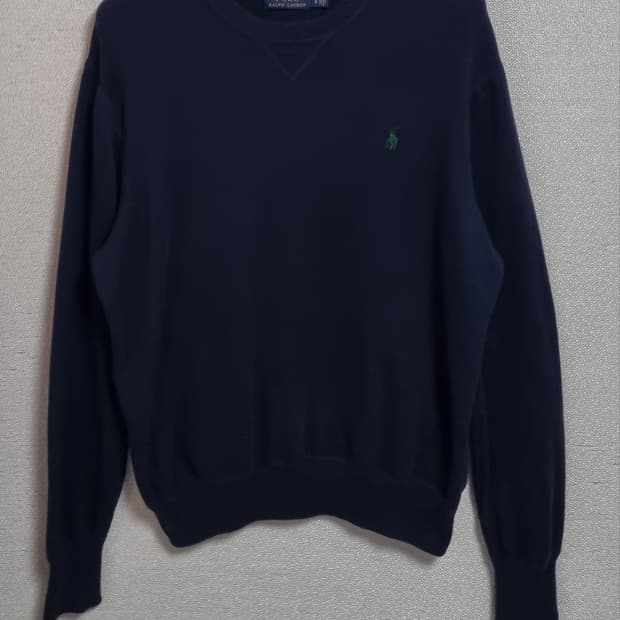 L (100) 폴로랄프로렌 네이비 코튼 니트