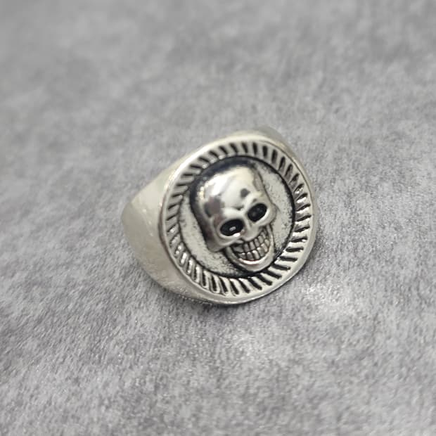 빈티지 스컬 해골반지