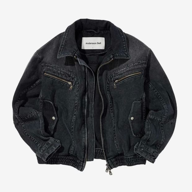 앤어슨벨 포인트 데님 자켓