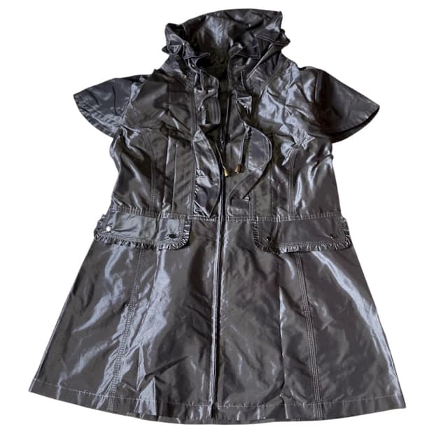 빈티지 프릴 스티치 튜닉 원피스 자켓