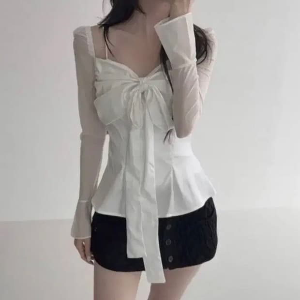 힐다x고희 블라우스 화이트