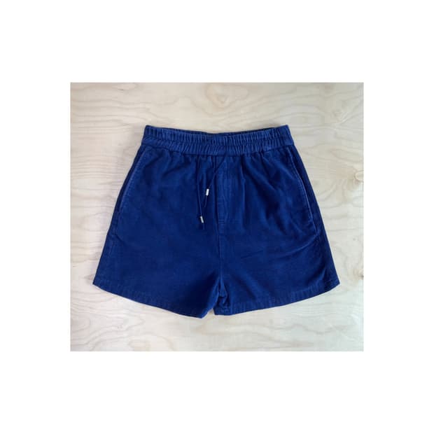 빈티지 인디고블루 코듀로이 쇼츠