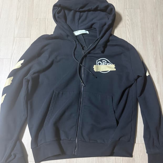 오프화이트 후드집업