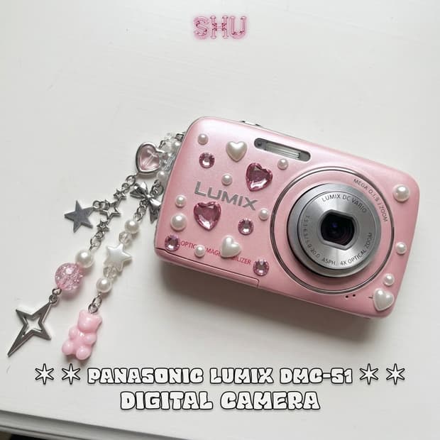 파나소닉 루믹스 DMC-S1 빈티지 디카 디지털카메라 베이비핑크