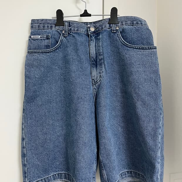 위캔더스 배기 버뮤다 팬츠 블루