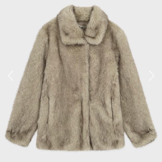 시눈 퍼자켓(heavy mix fur jacket-ash brown)