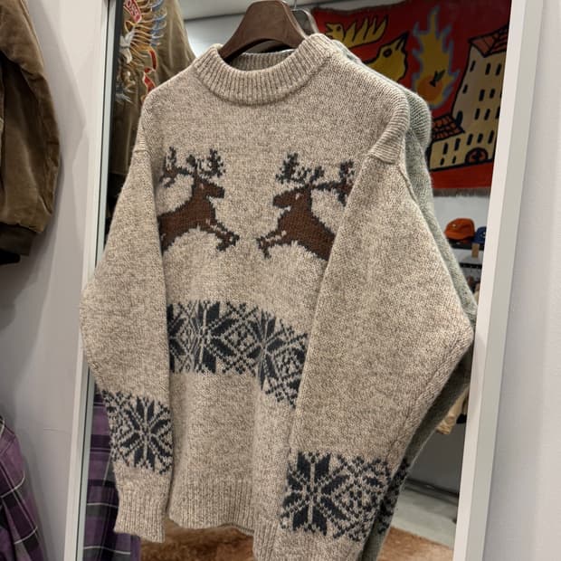 Vtg 빈티지 노르딕 울 니트