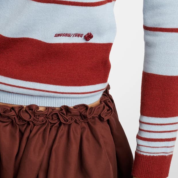 [8,10]슈슈통 25fw 스트라이프 폴로 니트