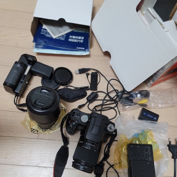 소니 알파100 A100 DSLR 풀세트 디카 렌즈2개 포함 디지털카메라