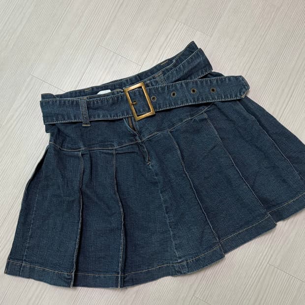 일본 빈티지 데님 미니 스커트