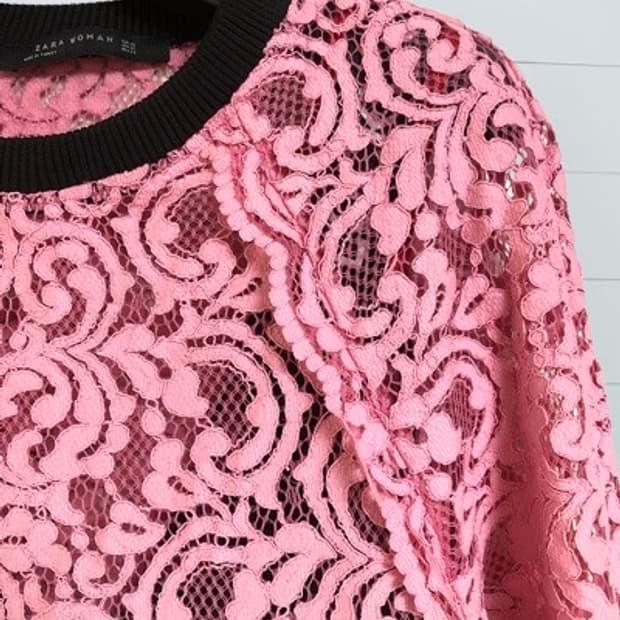 새) 자라 레이스 크로쉐