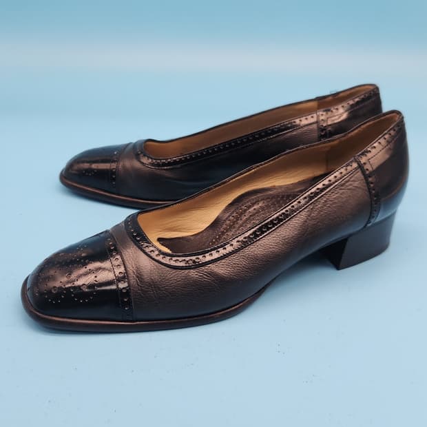 ooo LINEA ELLE 이태리 여성수제화 37 240 굽4