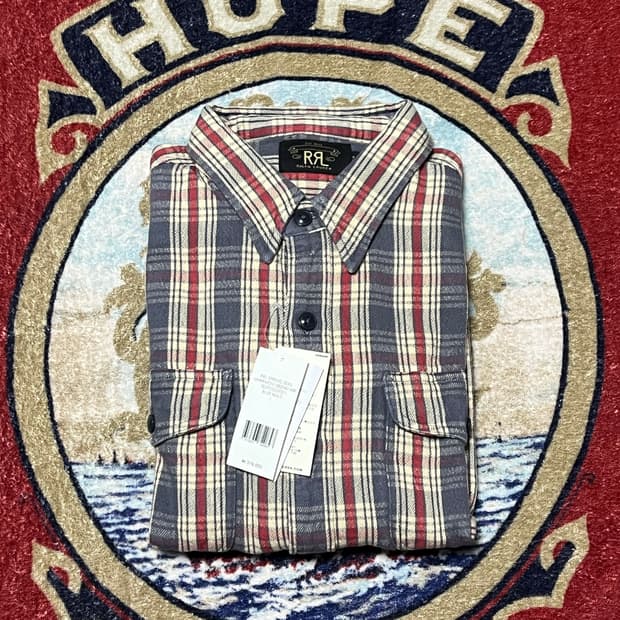 더블알엘 (RRL) 플래드 트윌 워크셔츠
