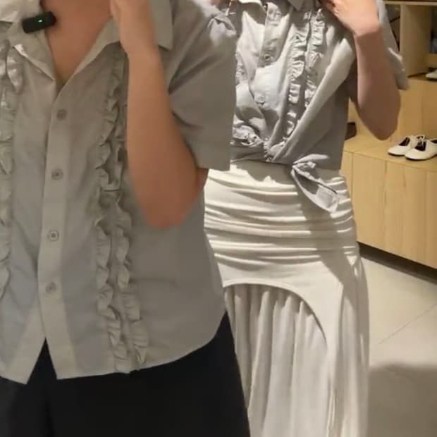 아우로 셔츠 -FRONT FRILL SHIRTS
