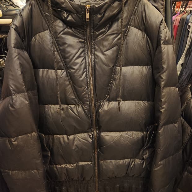 디젤 블랙 골드 패딩