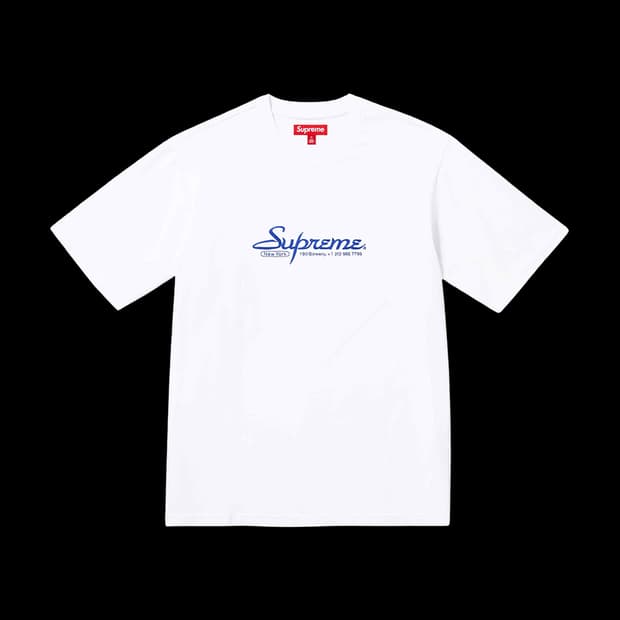 슈프림 컨택트 숏슬리브 탑 화이트 - 스몰 S
