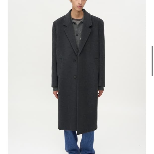 마펠 캐시미어 싱클 코트 멜란지 