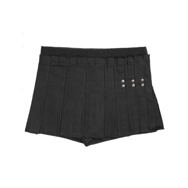 본네 스커트 2사이즈 Star rivet pleated skort