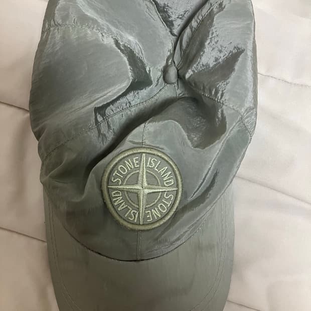 스톤 나일론 모자 올리브 