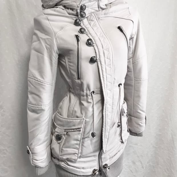 빈티지 아카이브 펑크 n2b 하이넥 셔링 투웨이 점퍼