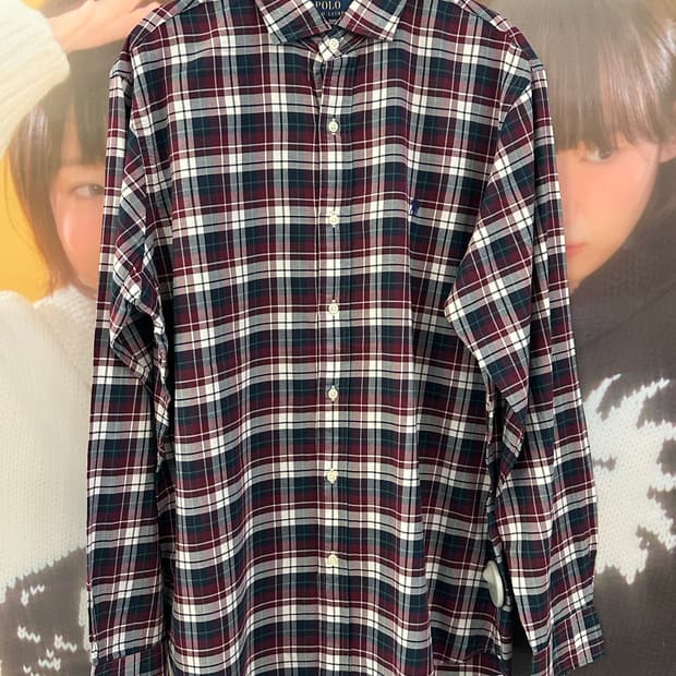 POLO 폴로 체크 긴팔셔츠👔