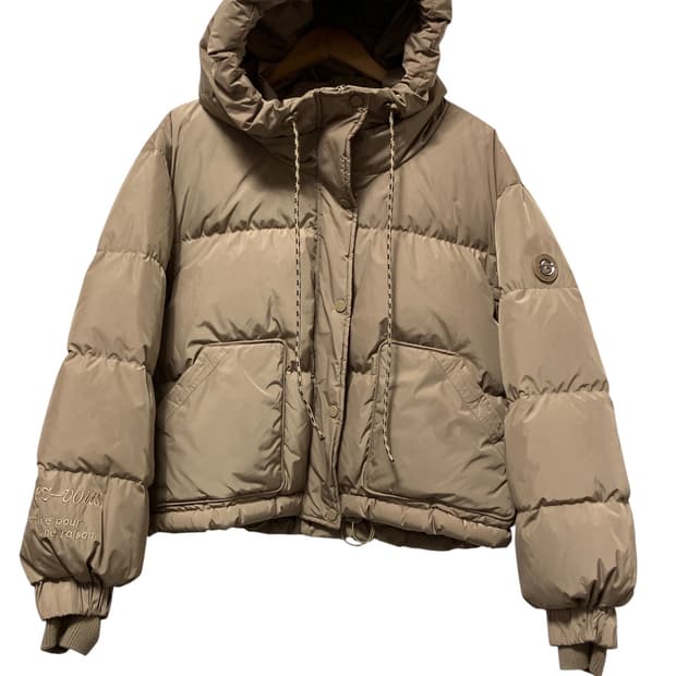 에고이스트 후드 숏 패딩 55