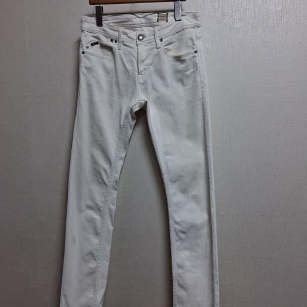 YANUK 일본빈티지 야눅 야누크 남성 아이보리데님팬츠 30인치 슬림

