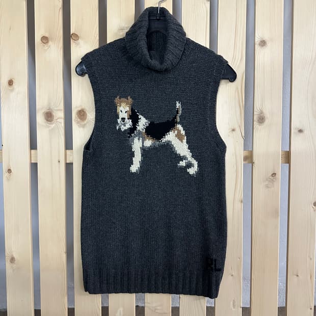 (S) 폴로 퍼피 그레이 목폴라 니트