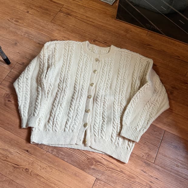 handknit 가디건 L