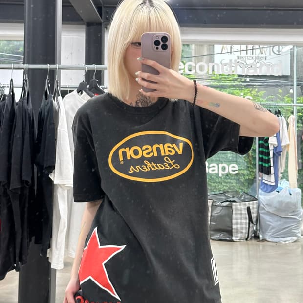 벤슨 로고 프린팅 반팔 티셔츠