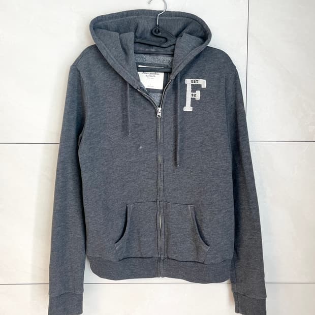 아베크롬비 후드집업 그레이 [L size]