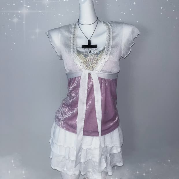 페어리 엔젤 y2k 코어 코디 세트 (4 piece full set)