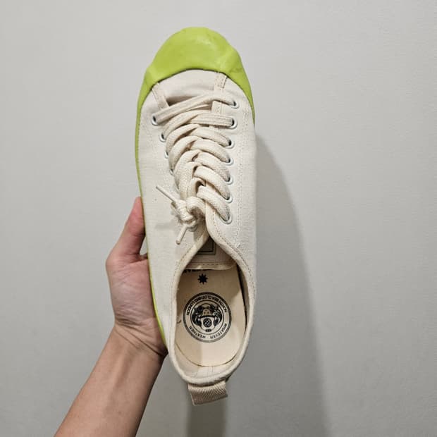 [260] 노스씨클로딩 덱슈즈 레이스업 캔버스화 라임