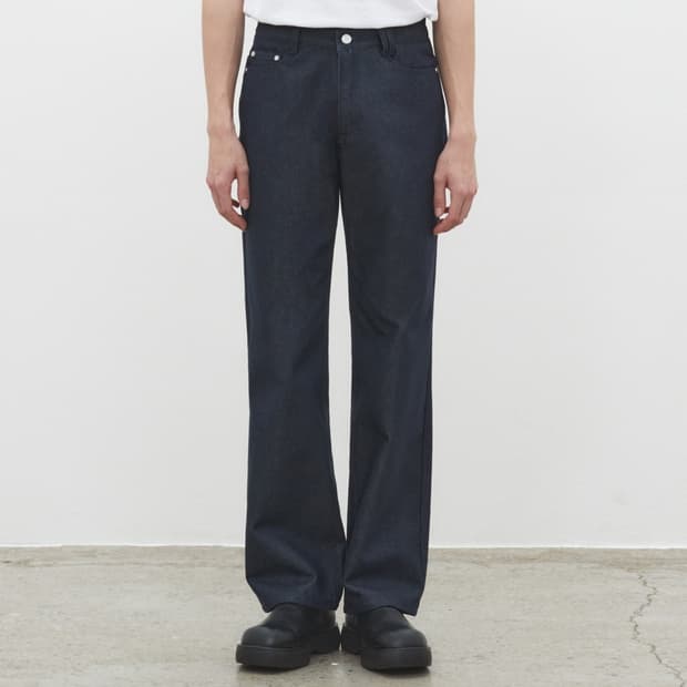 데케트 Dawn Semi Wide DCPT002 Indigo 데님 청바지