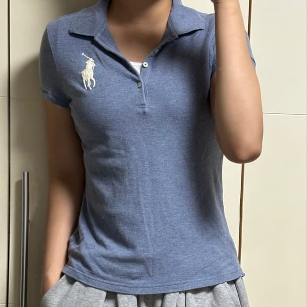 폴로 랄프로렌 빅포니 베이비 블루 카라티