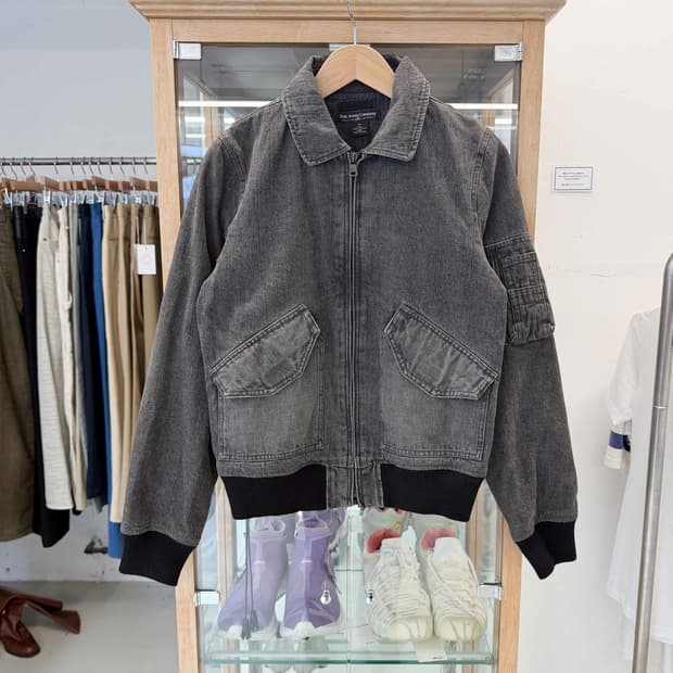 denim flight jacket 