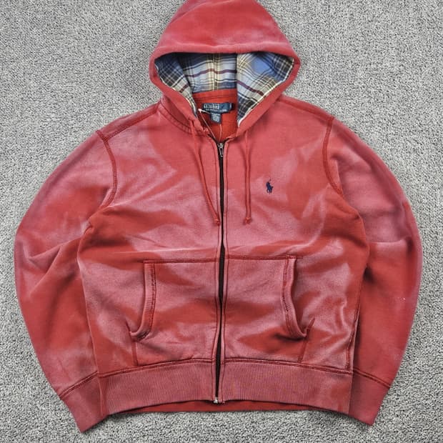 폴로랄프로렌 다잉 워시드 커스텀 후드집업 ( M ) / 10007