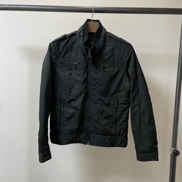 (100) 엔듀 락시크 바이커 블루종 자켓