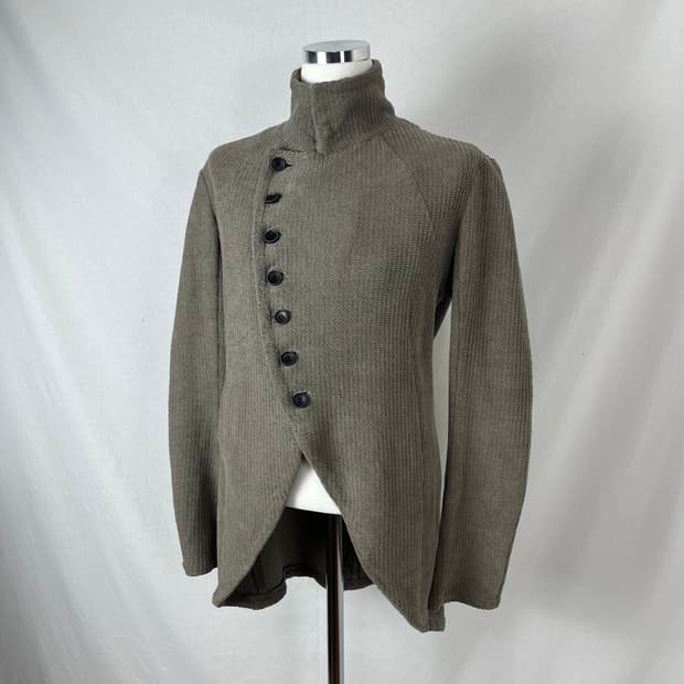 Bajra 비대칭 사선 코튼 자켓 