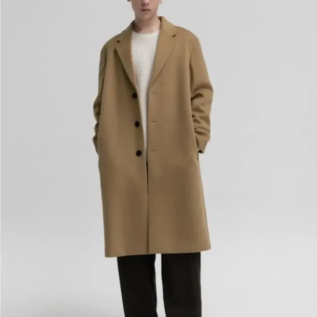 (XS)인사일런스 솔리스트 캐시미어 혼방 코트