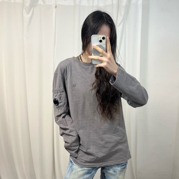 C.P. Company Grey Long Sleeve Top
