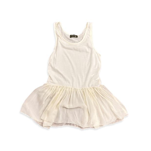 See Through Ruffle Sleeveless Top
