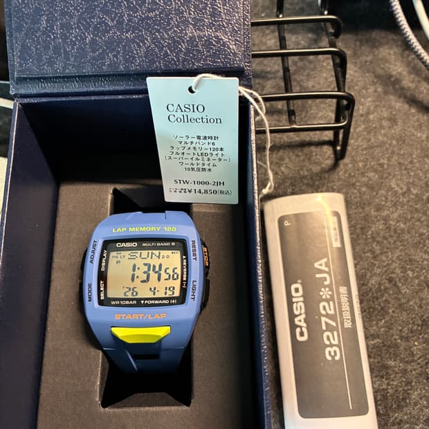 카시오 내수용 러닝전문 워치 phys stw-1000