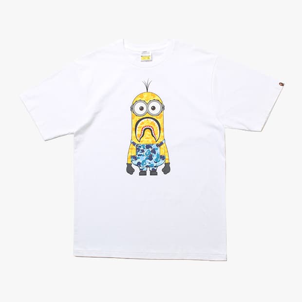  (새상품) BAPE X MINIONS "White T-Shirts"