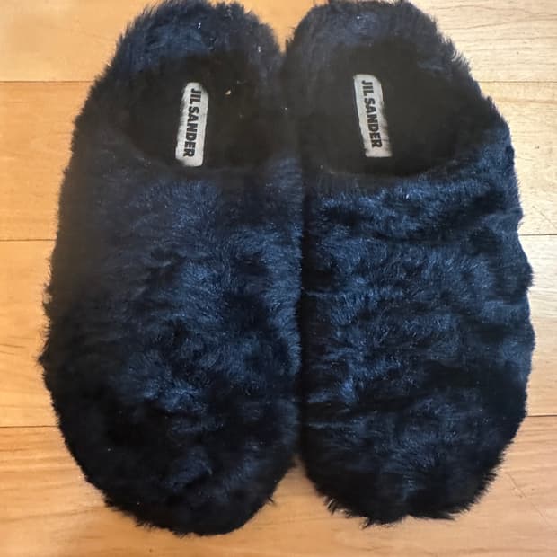 JILSANDER 질샌더 퍼 슬리퍼 371/2