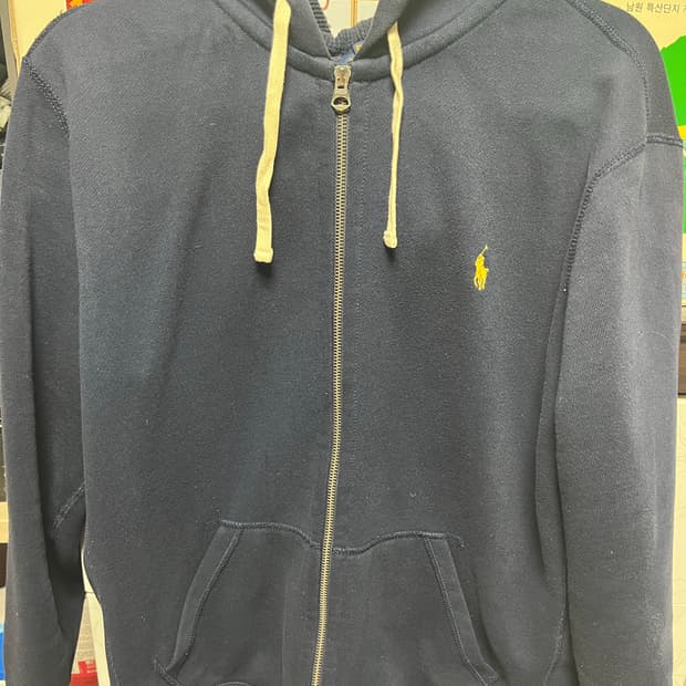 폴로 후드집업 네이비