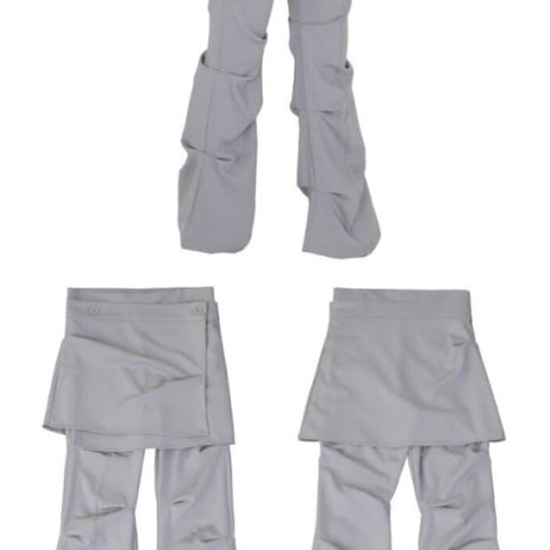 오호스 랩오버 턱팬츠