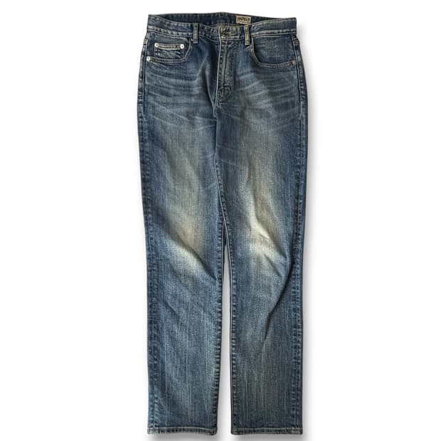 (28) 모드나인 빈티지 워싱 중청 데님팬츠