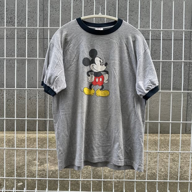 90's disney mickey mouse ringer t shirt