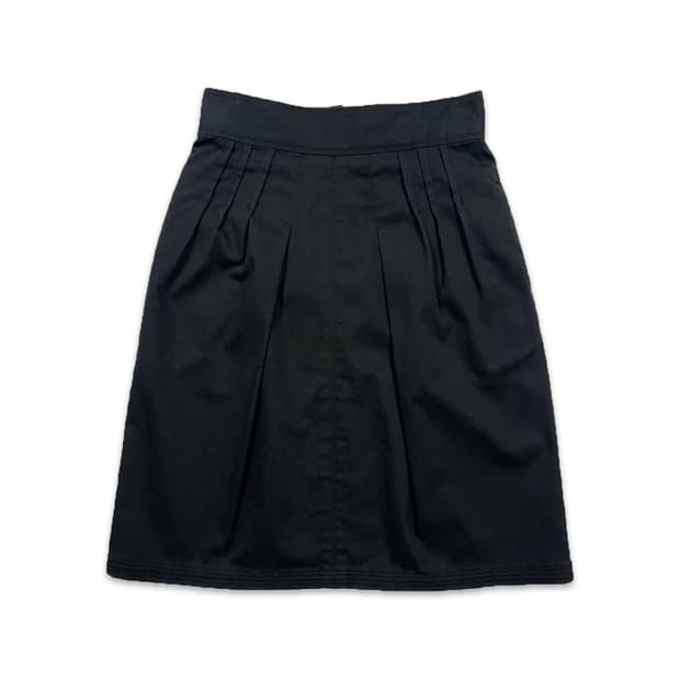 빈티지 ALMA EN ROSE 블랙 미디 스커트